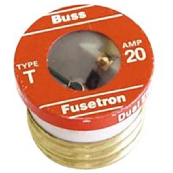 Plug Fuse, T Series, Time-Delay, 20A